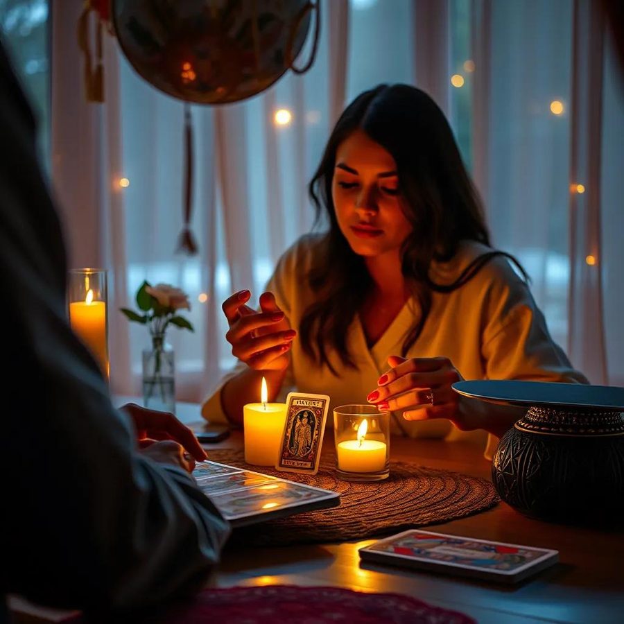 Ritual de amarre de amor con velas y flores